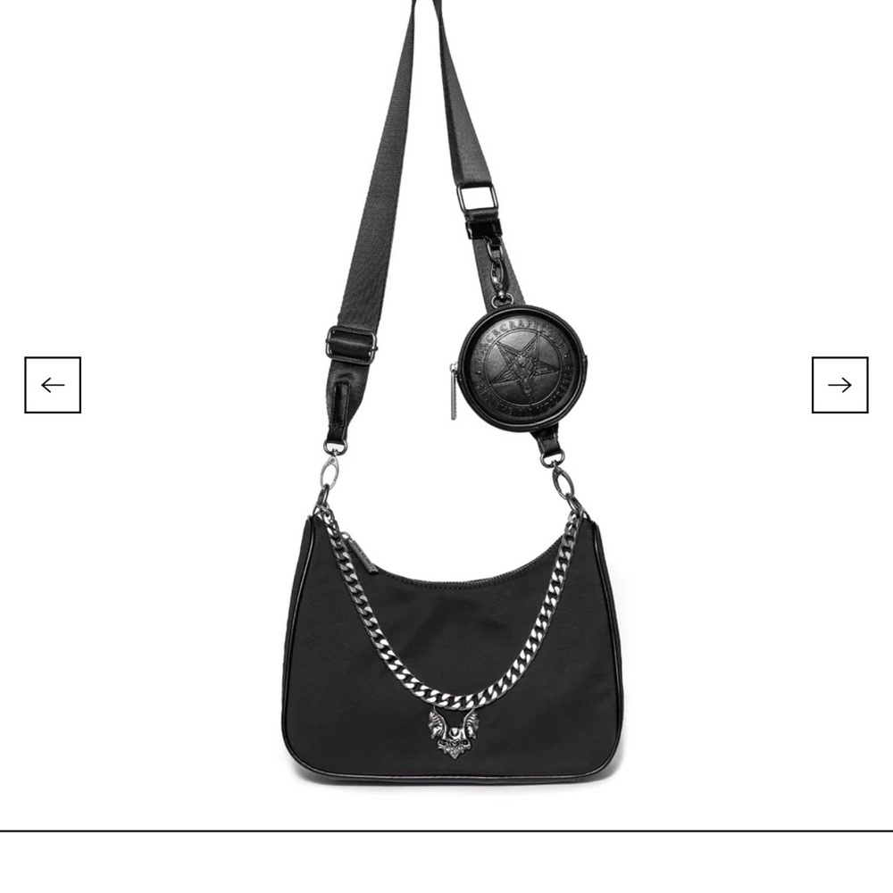 Elegant Black Chain Strap Shoulder Bag